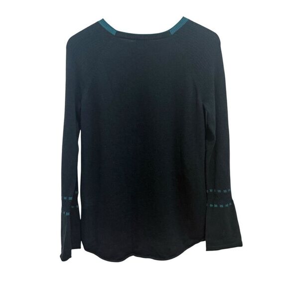 Smartwool Teal Bell Sleeve Sweater Size S - Picture 2 of 6